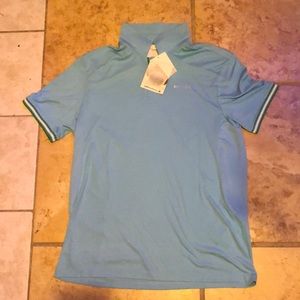 BMW Golfsport Poloshirt Herren uni, Aqua , XXL